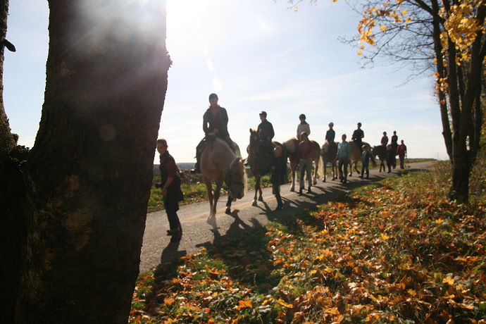 Reiten im Winter und in den Faschingsferien auf der schwbischen Alb